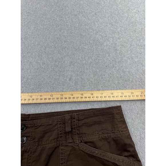 Sonoma Pants Womens 16 Brown Cargo Capri Hiking Gorpcore Outdoors Roll Tab Hem - Picture 4 of 10
